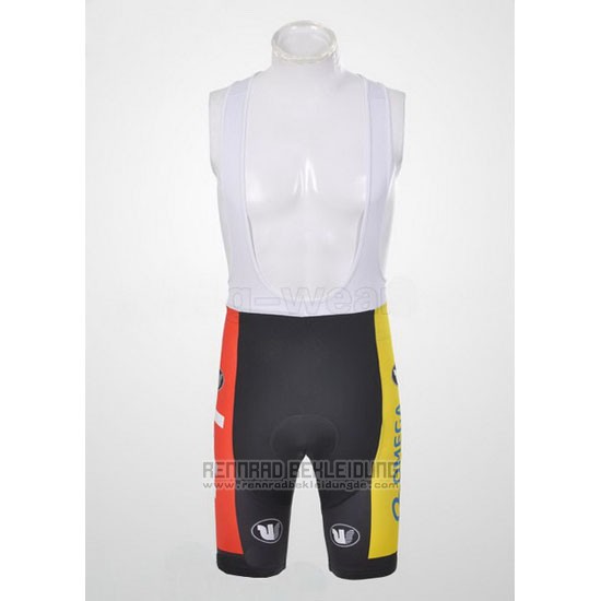 2011 Fahrradbekleidung Omega Pharma Lotto Champion Belga Trikot Kurzarm und Tragerhose